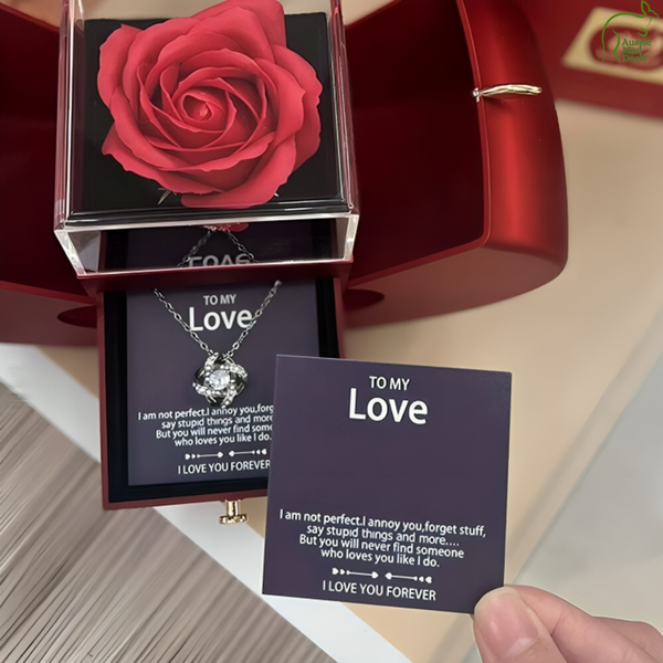 Red Rose Jewelry Gift Box