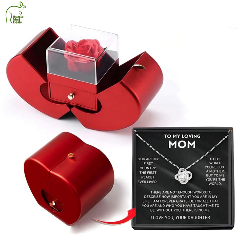 Red Rose Jewelry Gift Box